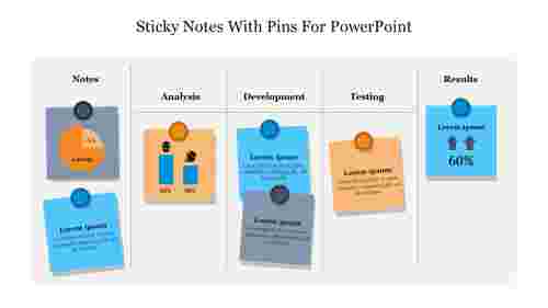 Sticky Notes With Pins For PowerPoint